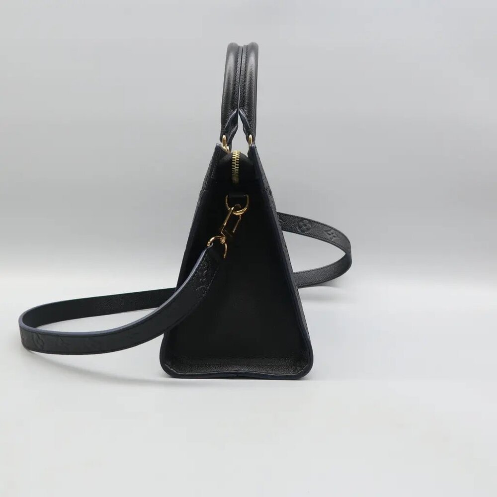 100% Authentic Louis Vuitton Sully Black Monogram Leather Satchel - Picture 3 of 12